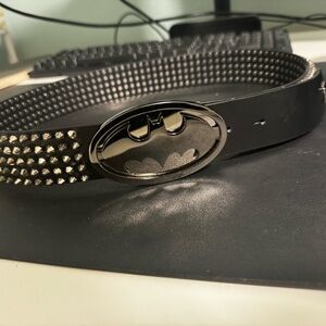 Phillipp Plein Limited Edition Black Studded Batman Belt